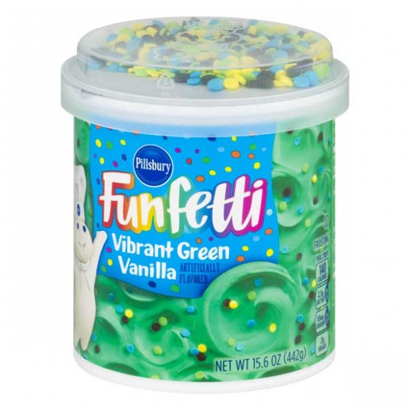 Pillsbury Funfetti Vibrant Green Vanilla Frosting