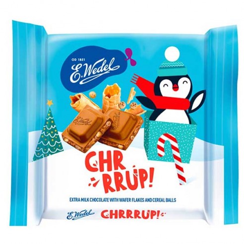 E. Wedel Chrrrup! Milk Chocolate with Wafer Flakes and Cereal Balls