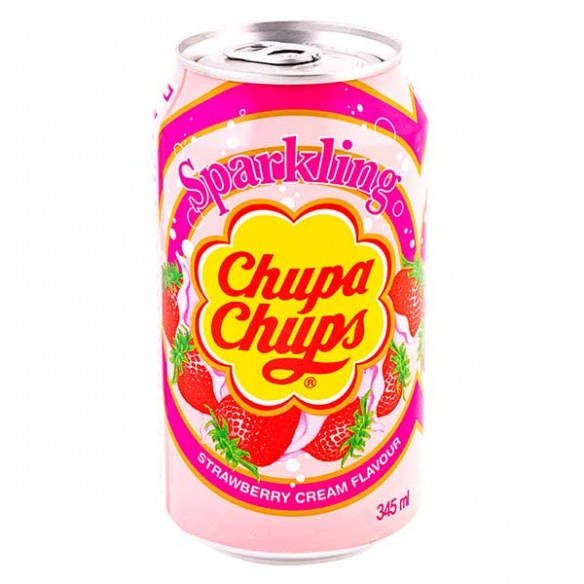 Chupa Chups Strawberry Cream Flavour