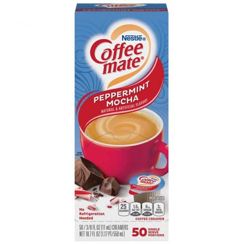 Coffee Mate Peppermint Mocha Liquid Creamer Singles