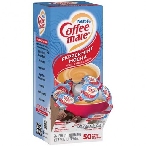 Coffee Mate Peppermint Mocha Liquid Creamer Singles