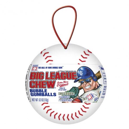 Big League Chew Christmas Bubble Gumballs Ornament