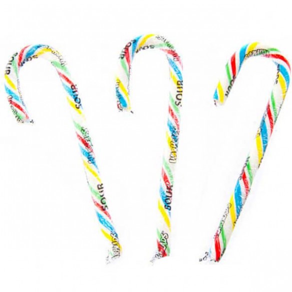 Warheads Wild Berry Candy Canes