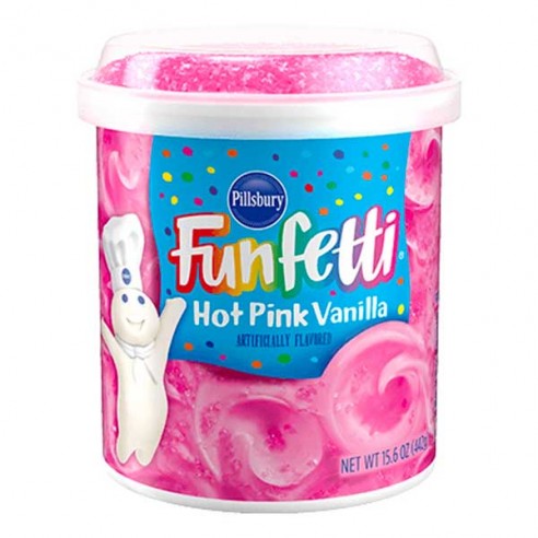 Pillsbury Funfetti Hot Pink Vanilla Frosting