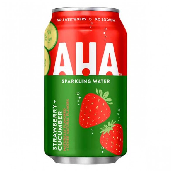 AHA Strawberry + Cucumber Sparkling Water