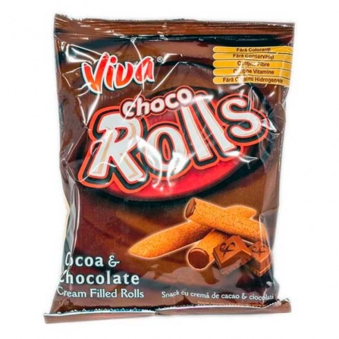 Viva Choc Rolls Cocoa & Chocolate Cream Filled Rolls