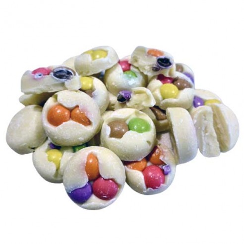 Smarties Buttons White
