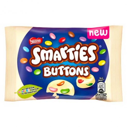 Smarties Buttons White Chocolate