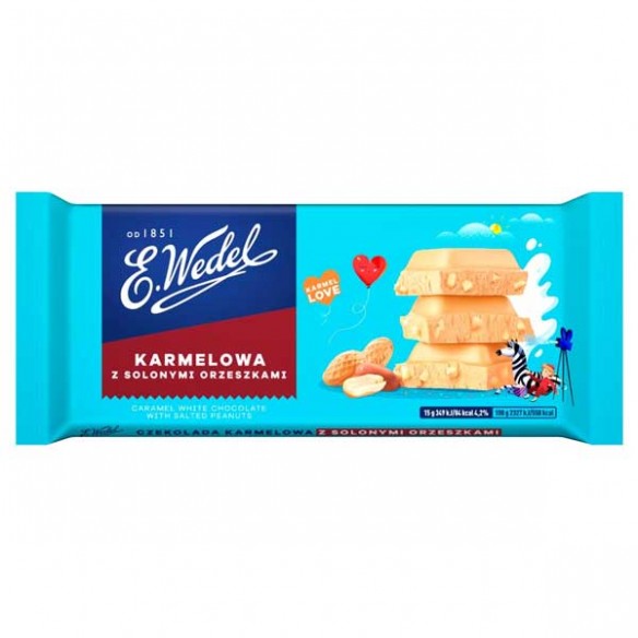 E. Wedel Karmellove! Caramel White Chocolate Salted Peanuts