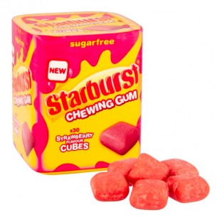 Starburst Chewing Gum Strawberry Flavour Cubes 2