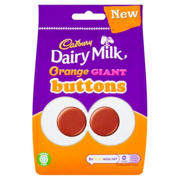 Cadbury Orange Giant Buttons