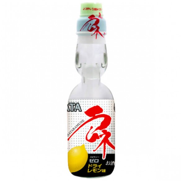 Hatakosen Lemon Zero Ramune Soda