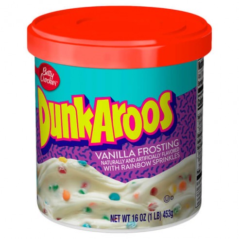 Betty Crocker DunkAroos Vanilla Frosting Rainbow Sprinkles