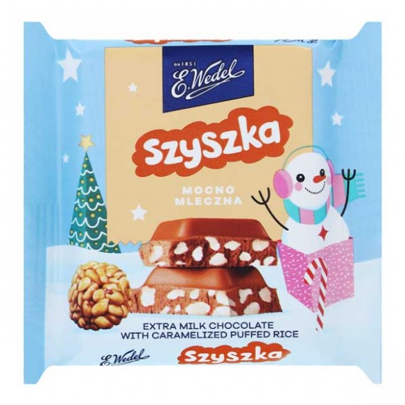 E. Wedel Szyszka Extra Chocolate with Caramelized Puffed Rice