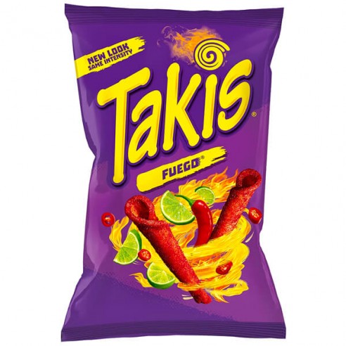 Takis Fuego Chilli And Lime Artificial Flavour