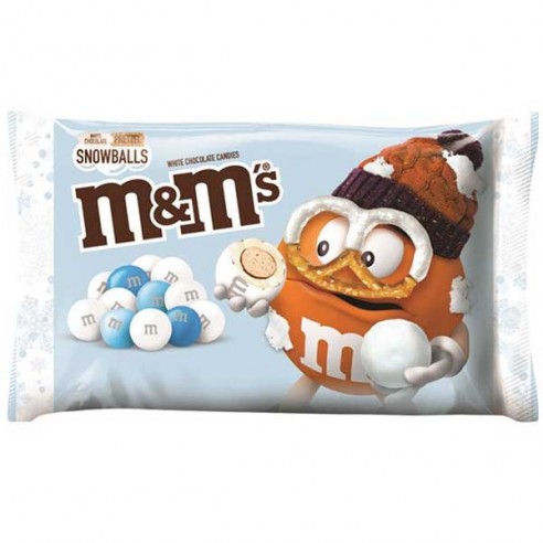 M&M's White Chocolate Pretzel Snowballs