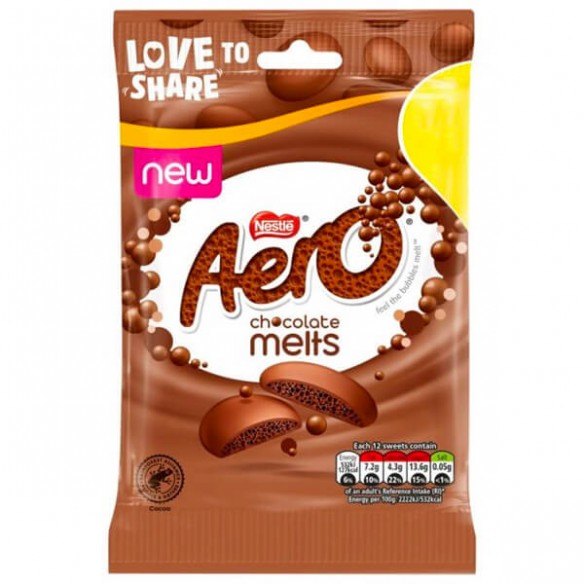 Aero Melts Milk Chocolate Sharing Bag