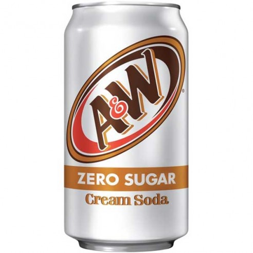 A&W Zero Sugar Cream Soda 355 ml