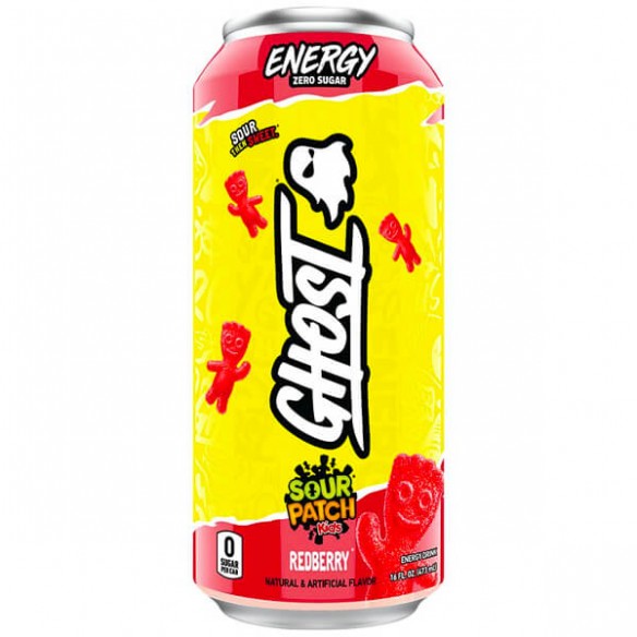 Sour Patch Kids Ghost Redberry Energy Drink