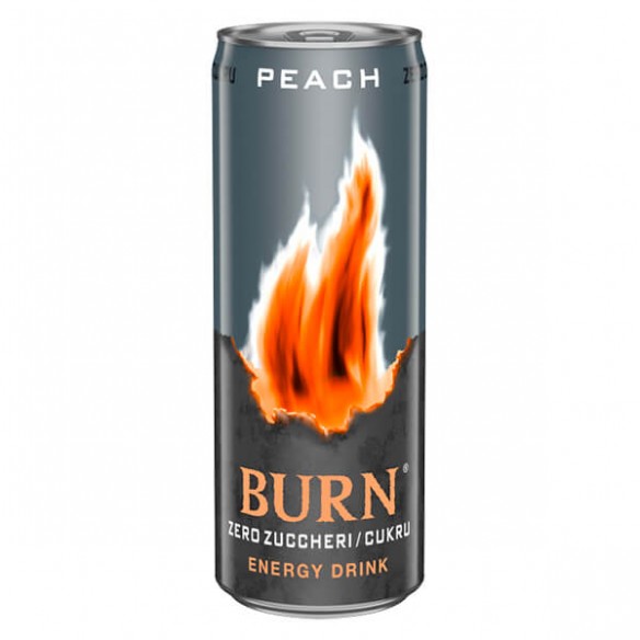 Burn Zero Peach Energy Drink
