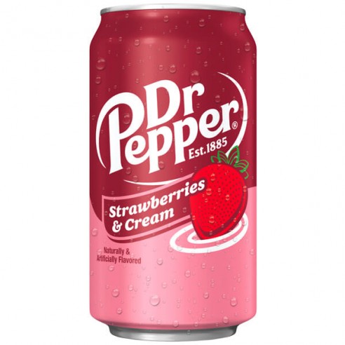 Dr Pepper Strawberries & Cream Soft Drink Soda