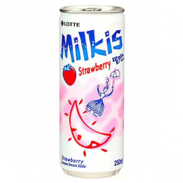 Lotte Milkis Strawberry Korean Cream Soda