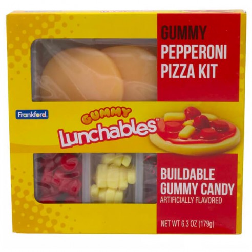 Frankford Gummy Lunchables Gummy Pepperoni Pizza Kit
