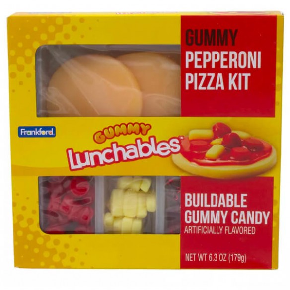 Frankford Gummy Lunchables Gummy Pepperoni Pizza Kit