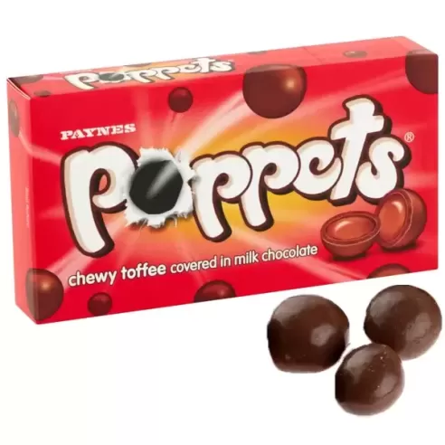 Poppets Chewy Toffee Covered in Milk Chocolate