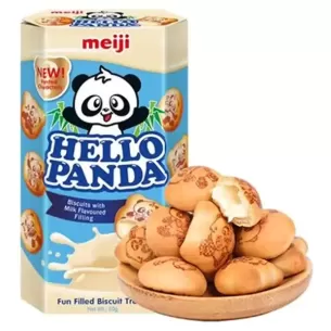 Meiji Hello Panda Milk Biscuit Cream Flavour 2