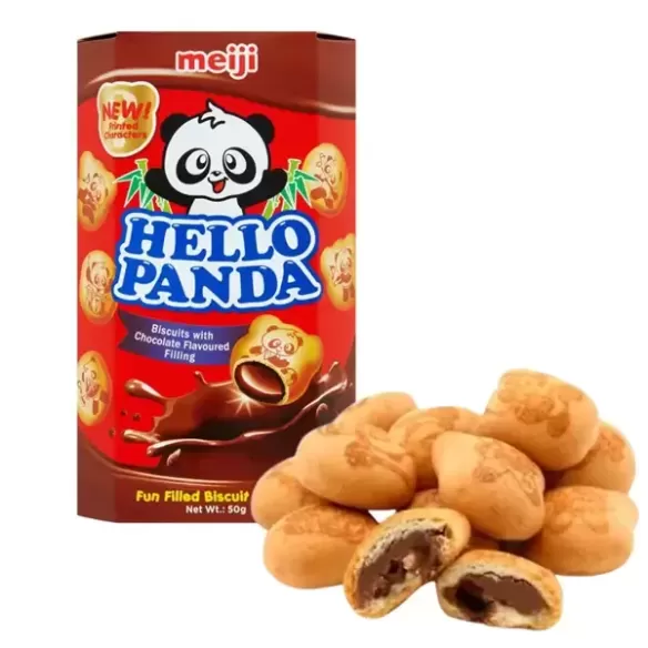 Meiji Hello Panda Chocolate Cream Biscuits