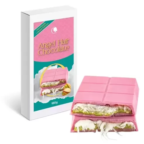 Angel Hair Chocolate Cotton Candy Chocolate Bar