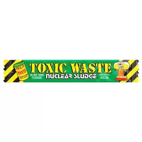 Toxic Waste Sour Apple Nuclear Sludge Chew Bar Candy