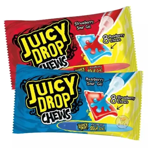 Juicy Drop Chews Sour Gel Chewy Sweets Candy