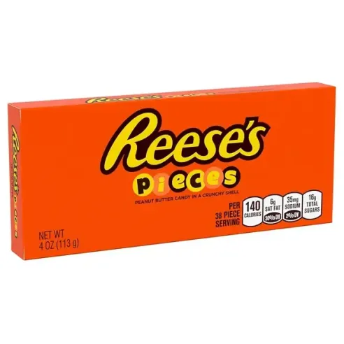 REESE'S PIECES Peanut Butter Crunchy Shell Chocolate Candy Box