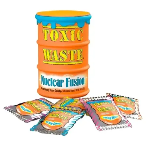 Toxic Waste Nuclear Fusion Sour Candy Drum