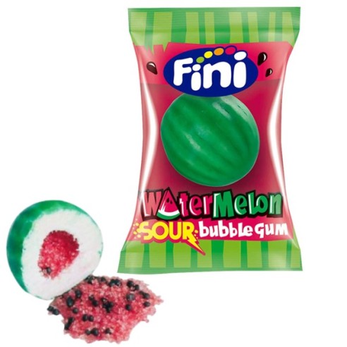 Fini Watermelon Sour Bubble Gum