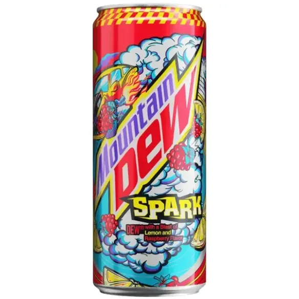 Mountain Dew Spark Lemon And Raspberry Flavor
