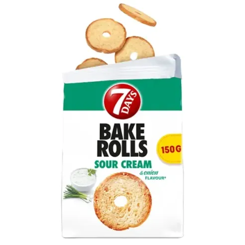 7 Days Bake Rolls Sour Cream & Onion Flavour