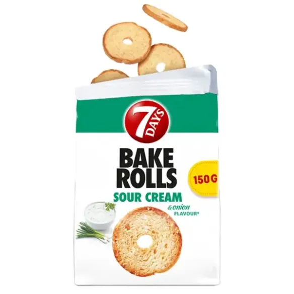 7 Days Bake Rolls Sour Cream & Onion Flavour