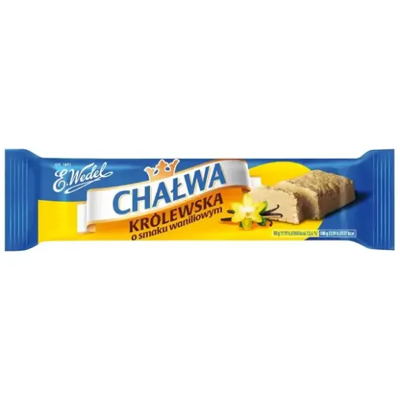 E. Wedel Halva Vanilla Chałwa Królewska o smaku waniliowym