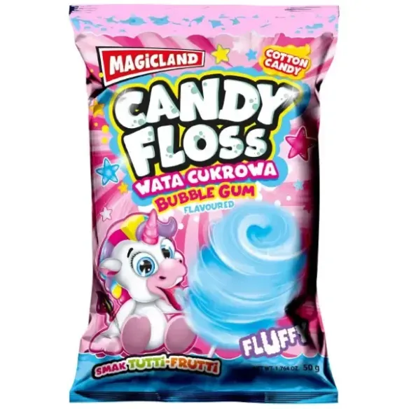 Magicland Candy Floss Bubble Gum Flavoured Cotton Candy