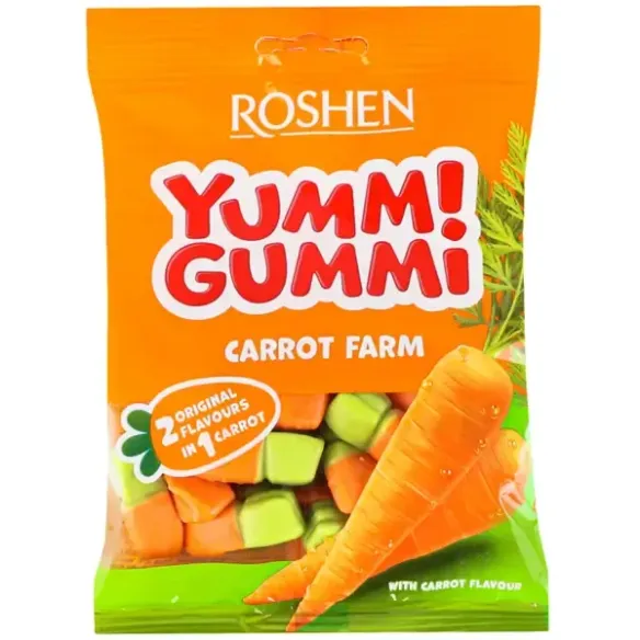 Roshen Yummi Gummi Carrot Farm
