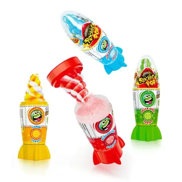 Johny Bee Rocket Pop Dip & Lick Lollipop & Powder