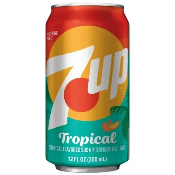 7up Tropical Flavored Soda Soft Drink