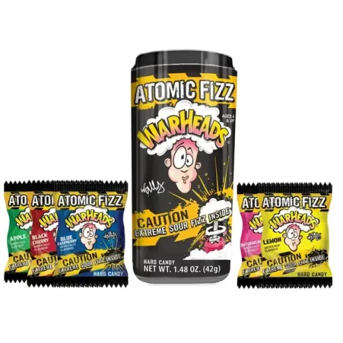 Warheads Atomic Fizz Extreme Sour Fizzing Hard Candy