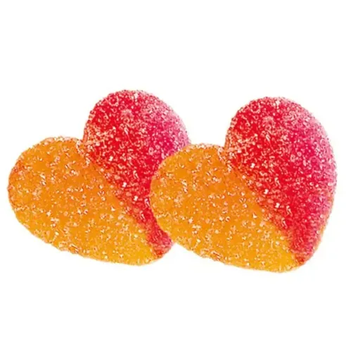 Vidal Peach Hearts Candy