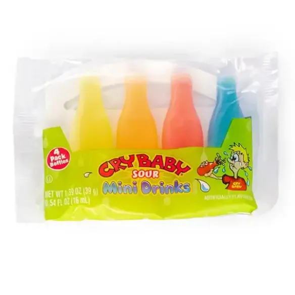 Cry Baby Sour Mini Drinks Wax Bottles Candy