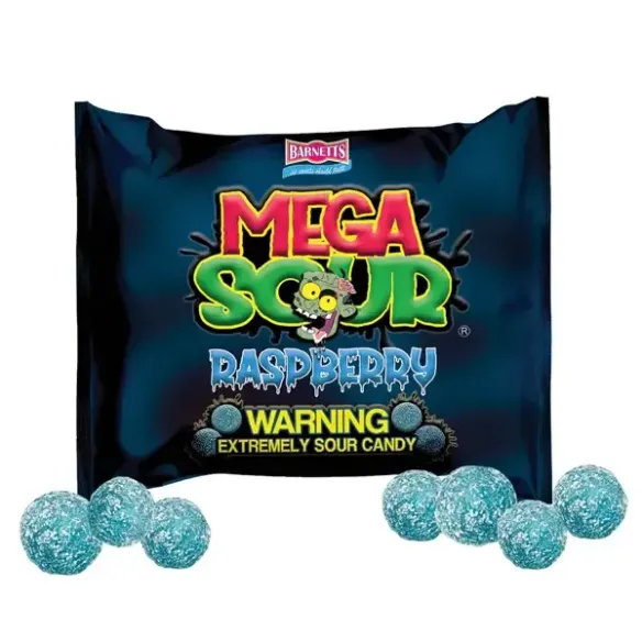 Barnetts Mega Sour Raspberry Extremely Sour Candy