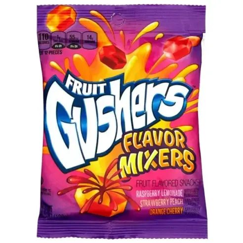 Fruit Gushers Flavor Mixers Fruit Flavored Snacks Candy